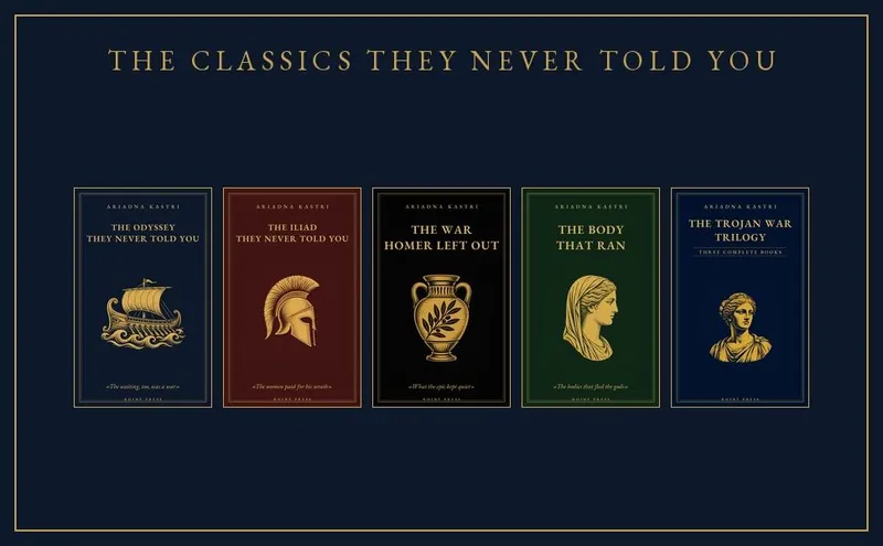 Artwork for the series “The classics they never told you”, by Ariadna Kastri