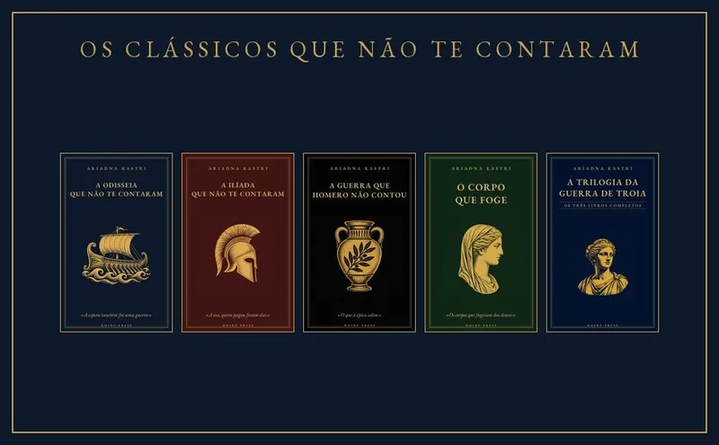 Arte da série “Os clássicos que não te contaram”, de Ariadna Kastri